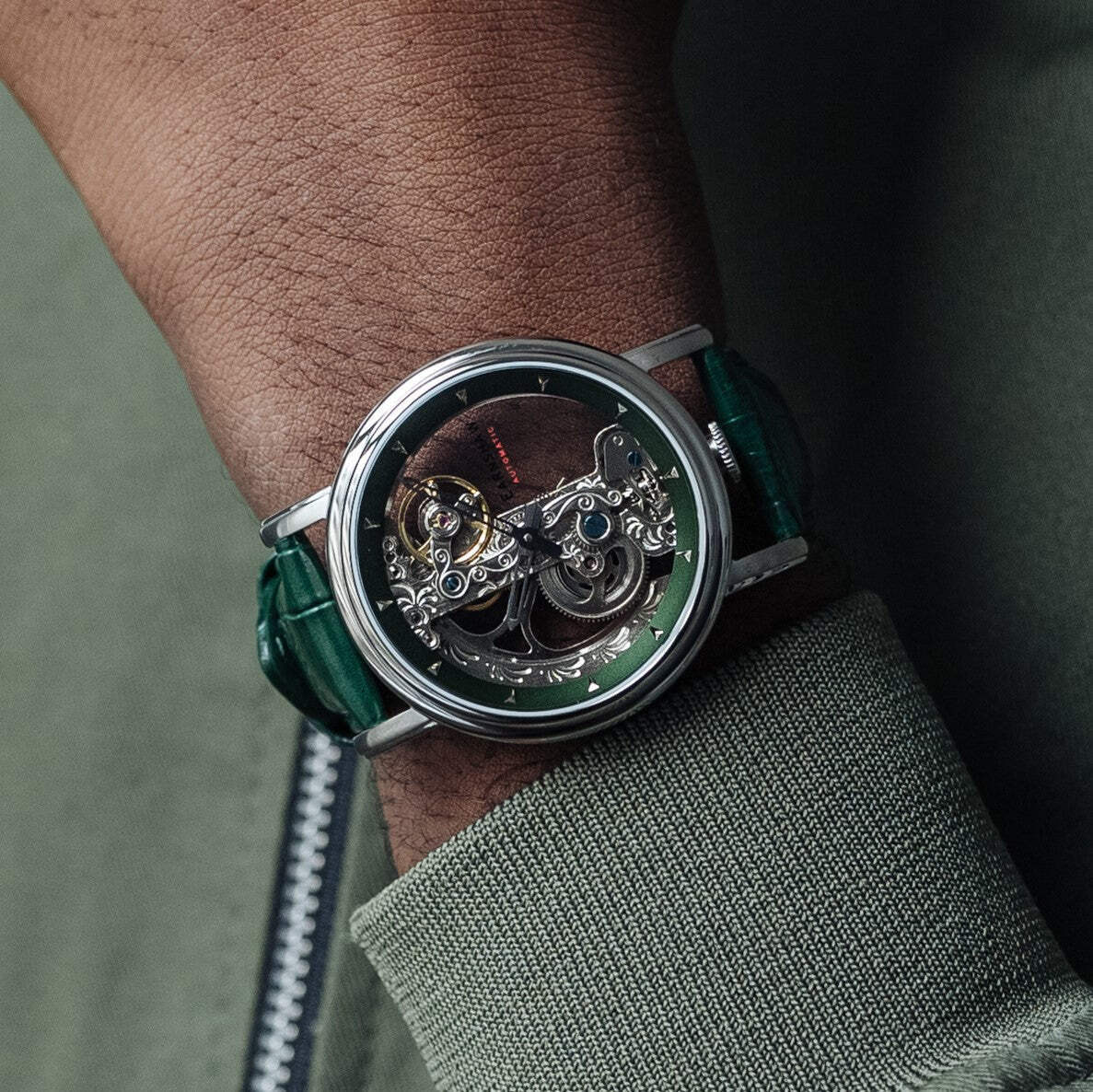 Fowler Bridge GREEN Green Dial Wristwatch ES-8225-05