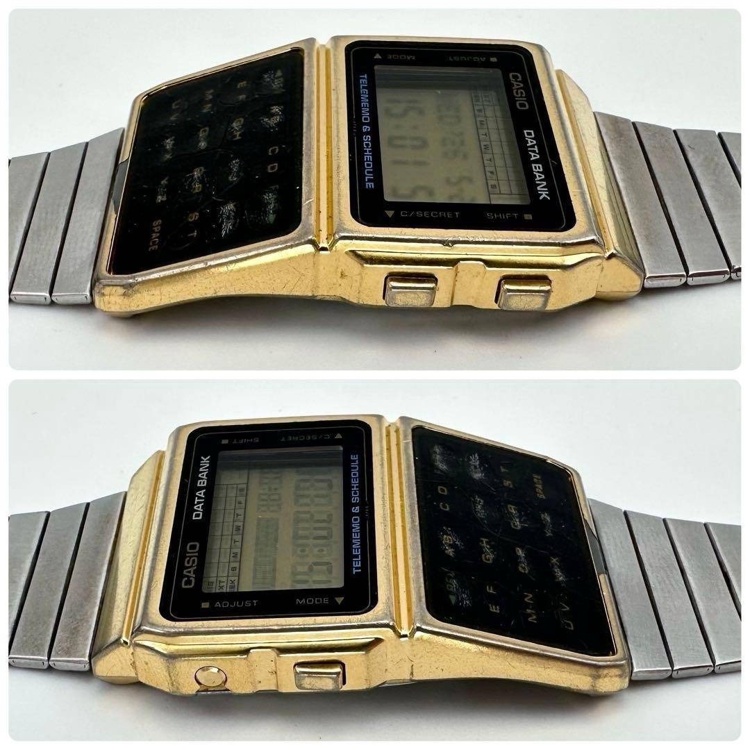 CASIO DBC-610 Data Bank Gold Vintage Digital Watch Telememo Calculator Japan