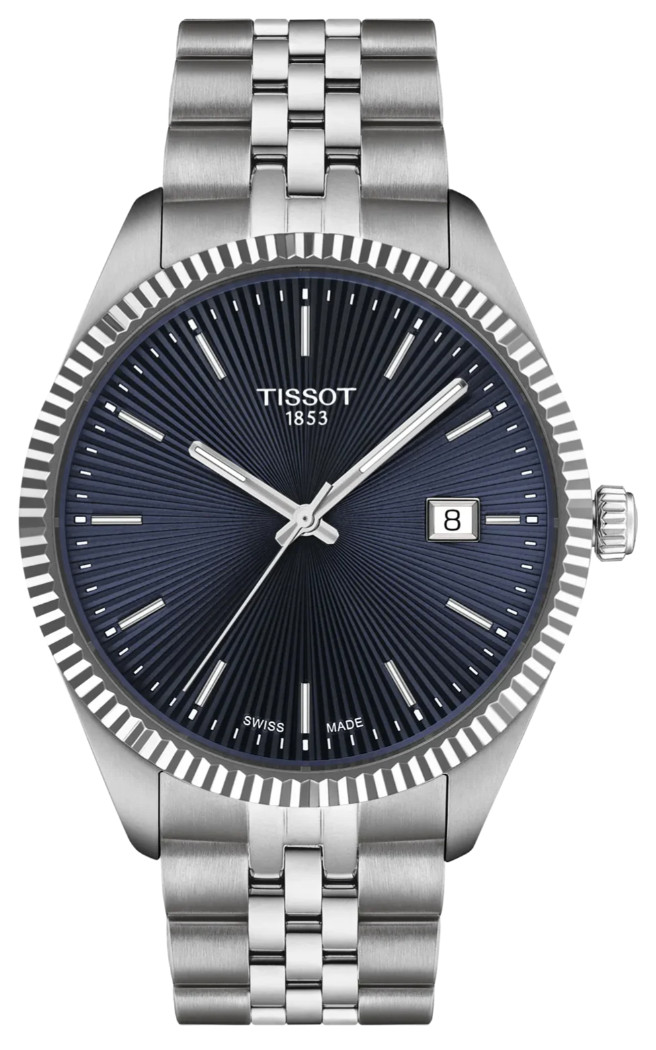New Tissot Classic Ballade 40mm Quartz Blue Dial Watch T1564101104100 A.D.