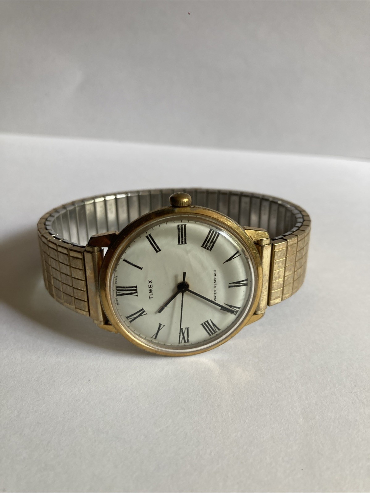 Vintage Mens Timex Marlin Manual Wind Watch 10k Rolled Gold Band USA