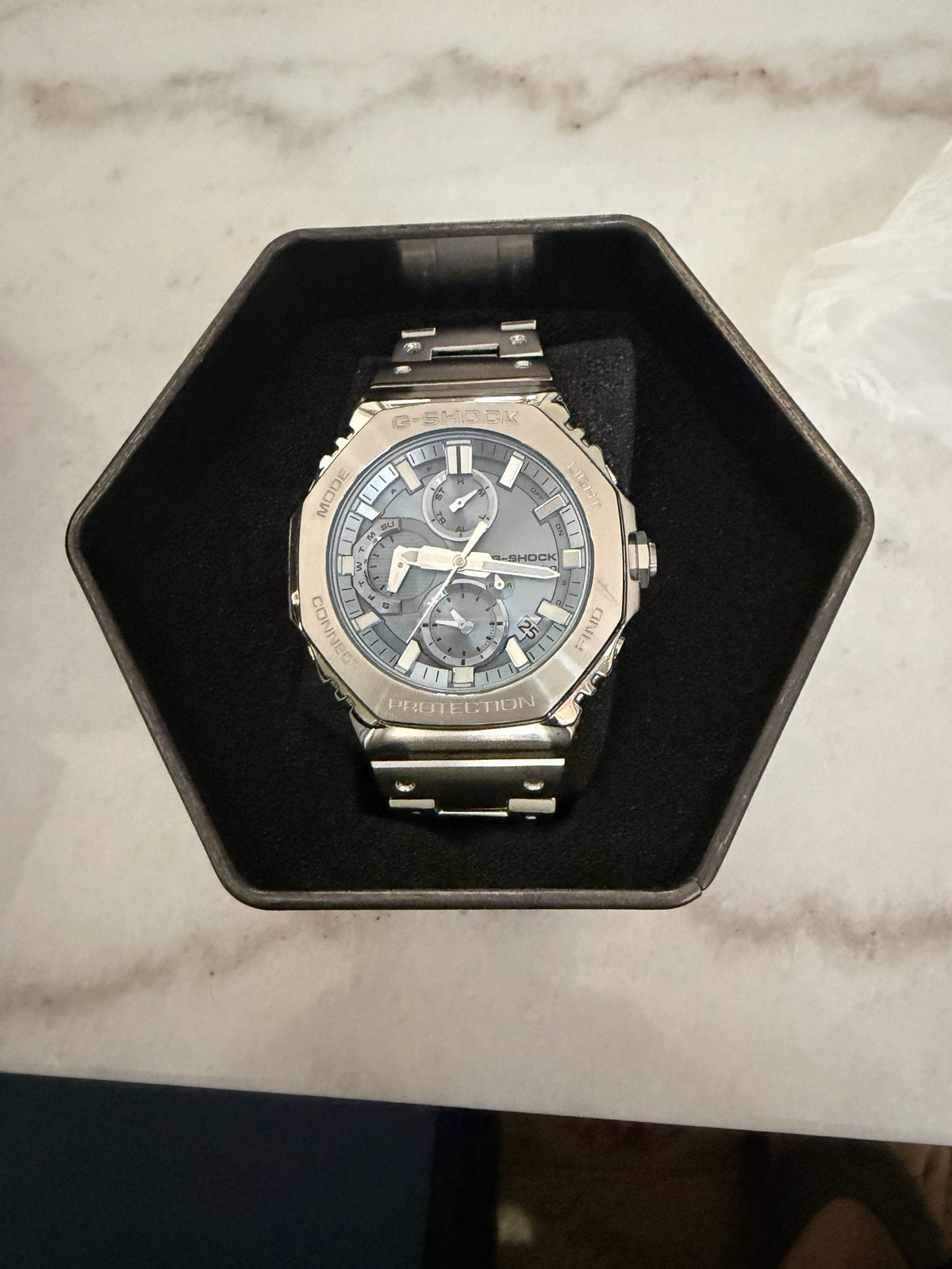 Casio G-Shock Ice-Blue GMC-B2100AD-2ACR Autoadjust Time via Smartphone Bluetooth