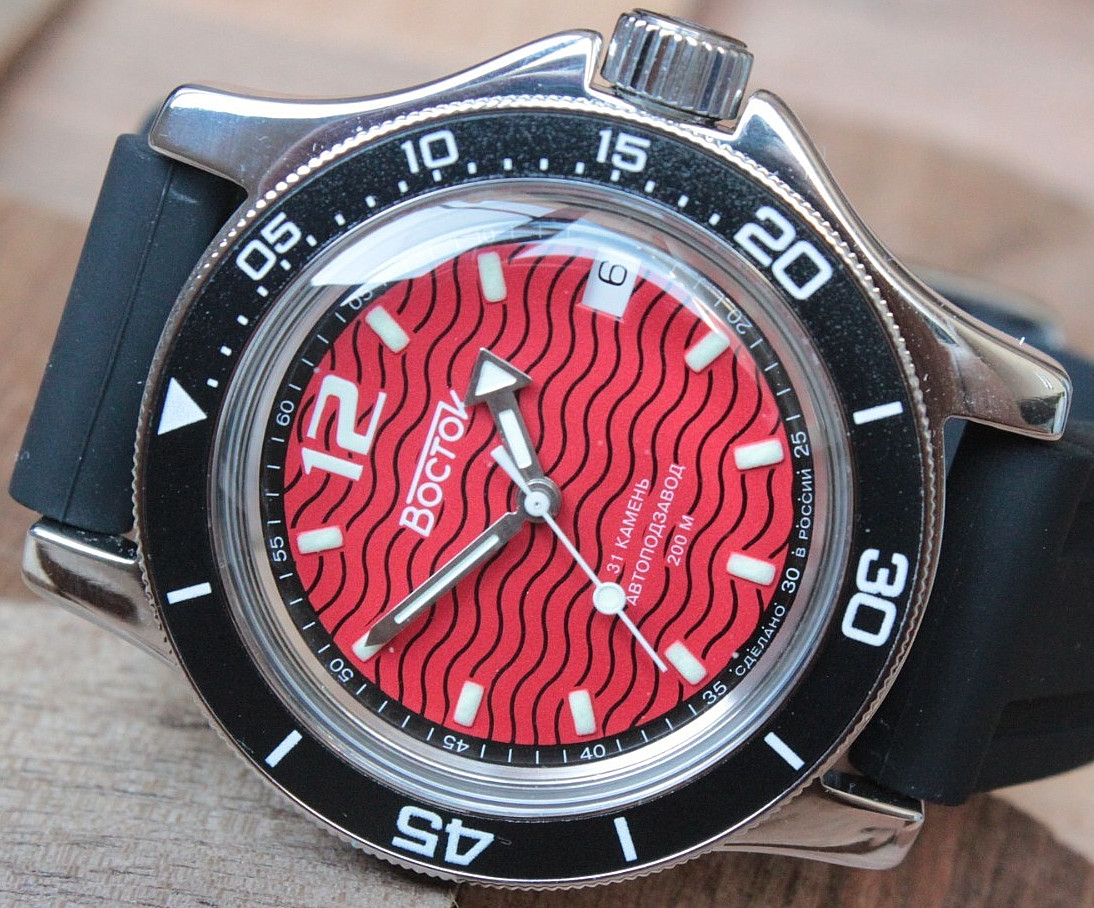 Vostok Amphibian Diver Mechanical Automatic Wrist Watch 13043A