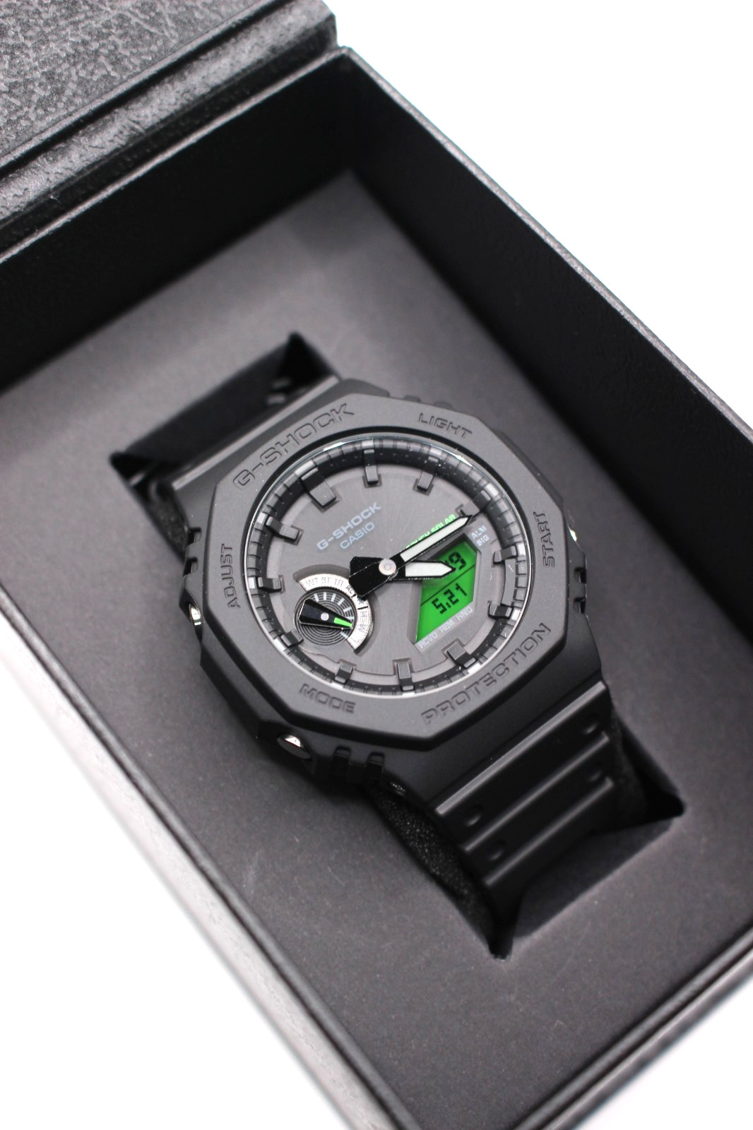 CASIO G-SHOCK GA-B2100BEG-1AJF BLACK AND ELECTRO GREEN Series Resin Men Watch