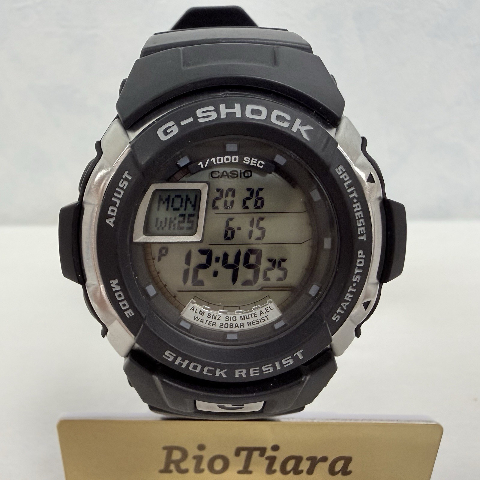 Casio G-Shock G-7700-1JF Black Digital Deep Cleaned Near Mint Mens Watch 3095