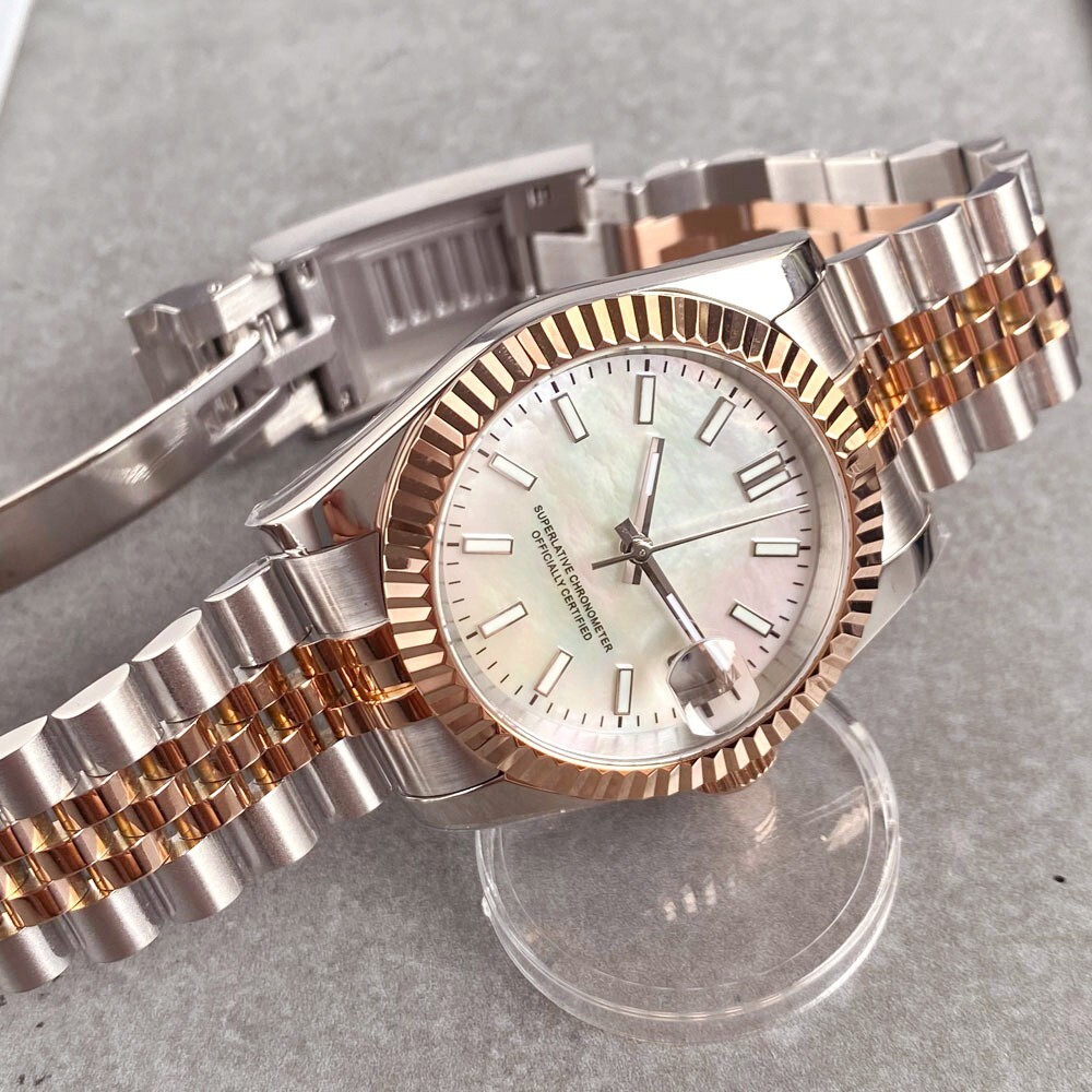 Tandorio 36/39mm Sapphire Glass Mother of Pearl Dial Automatic NH35 Men Watch
