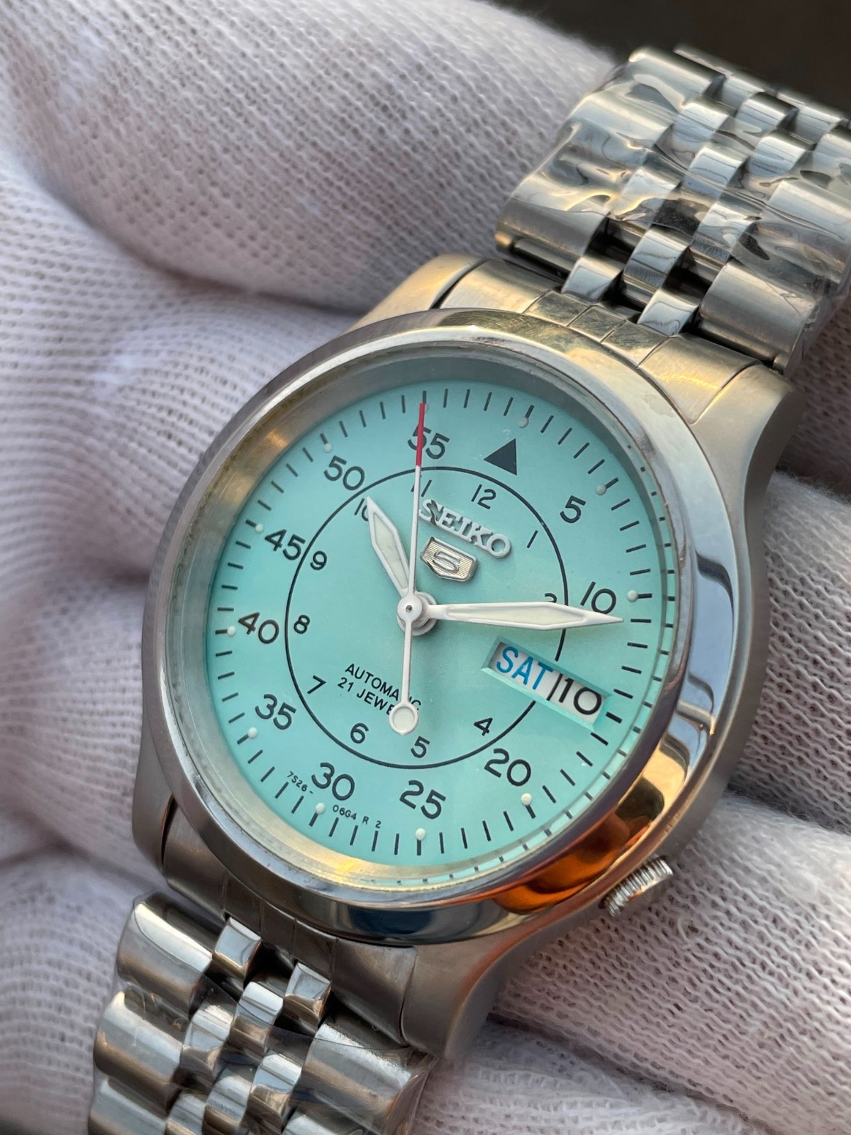 Seiko 5 Military Dail Automatic Cal 7s26-02J0 21 jewels Wrist Watch Japan