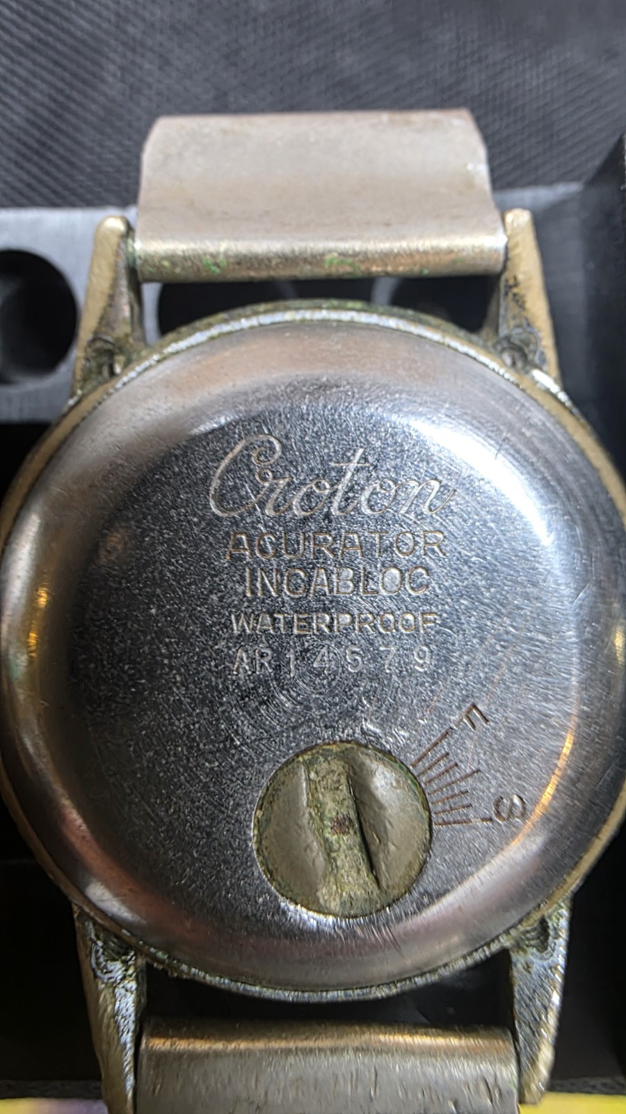 Croton Acurator Rare Swiss Vintage 1950s Mechanical 17J Incabloc Watch.