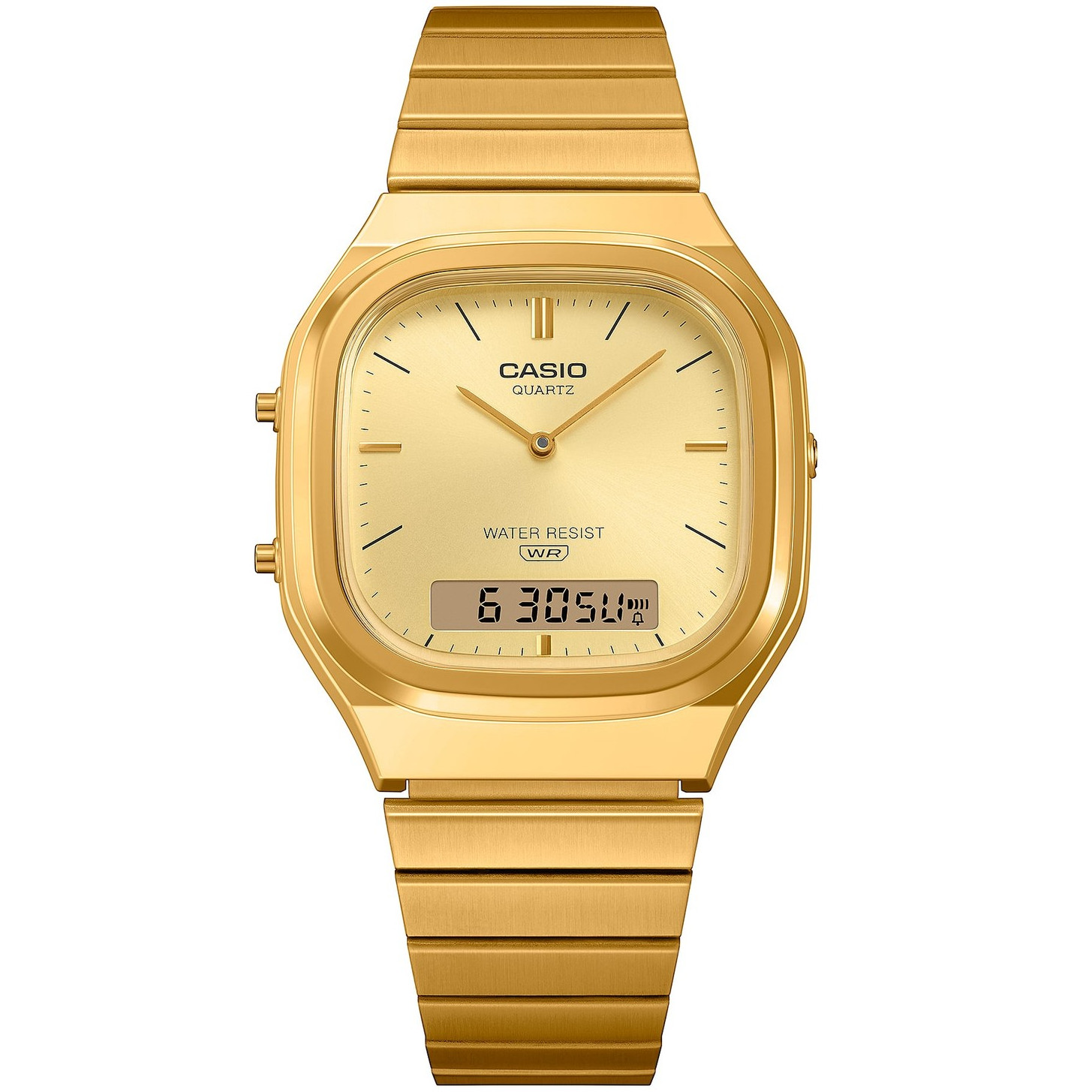 CASIO CLASSIC AQ-240EG-9AJF Analog Digital Quartz Watch Gold 35.8mm