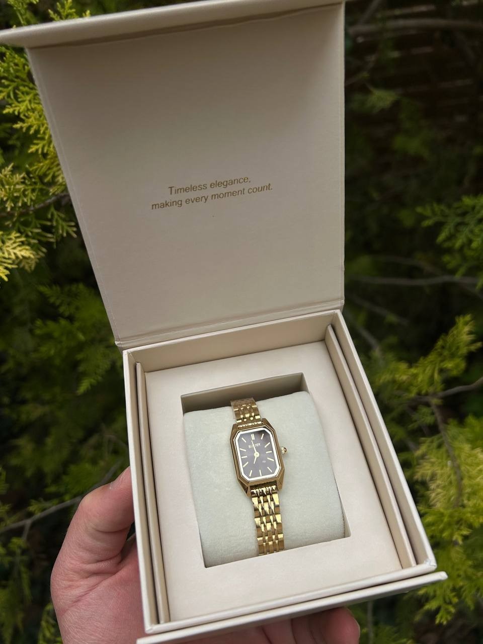 Wristwatch Isabell Petite Gold Brown (Women’s)