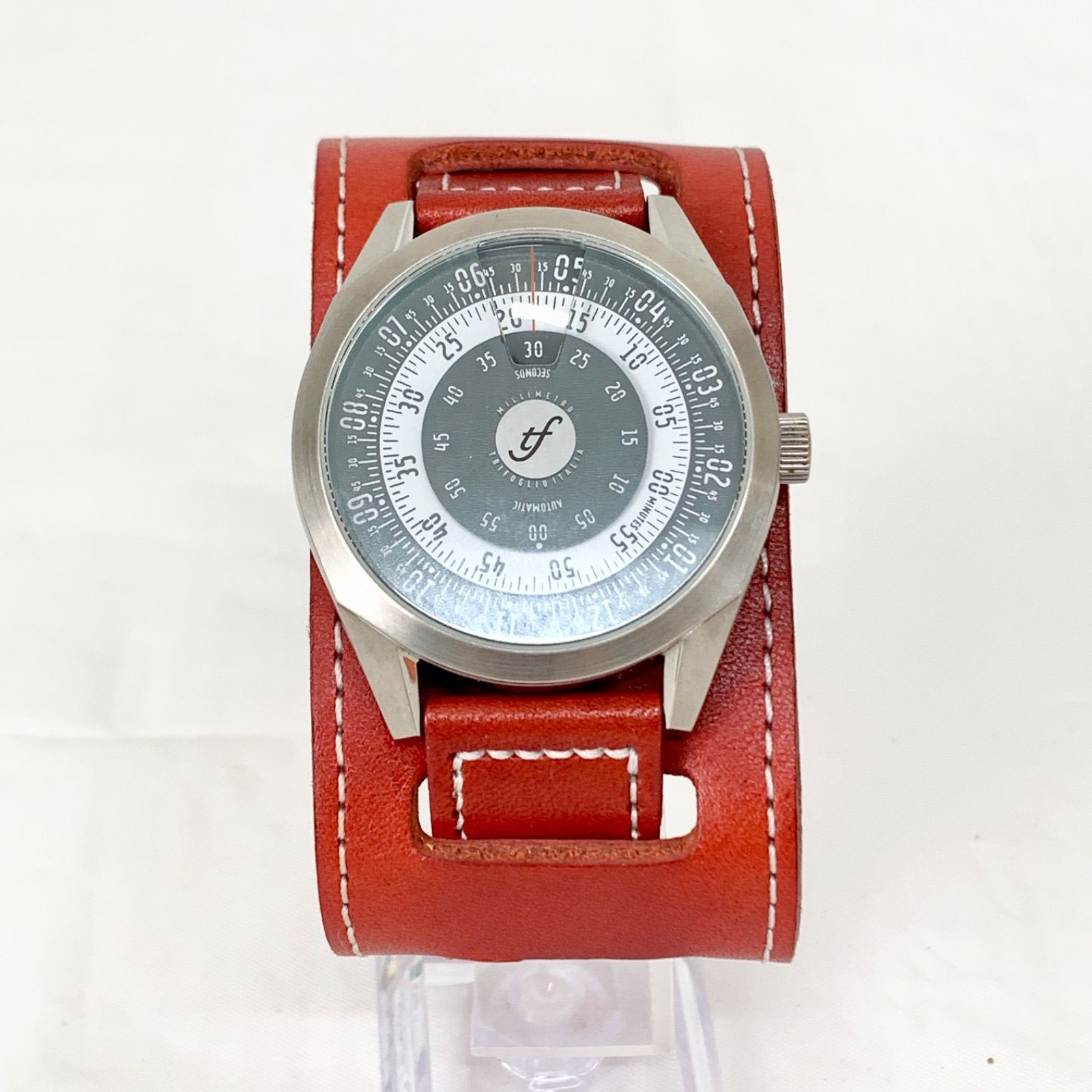 unused TRIFO GLIO Trifoglio Millimetro 4 rotating disk black dial automatic Ita
