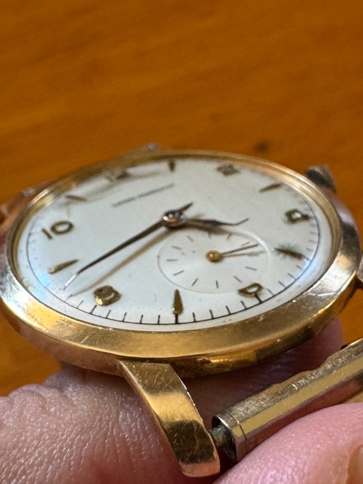 VINTAGE GIRARD PERREGAUX 14k SOLID GOLD SUB SECOND WATCH – REPAIR/PROJECT