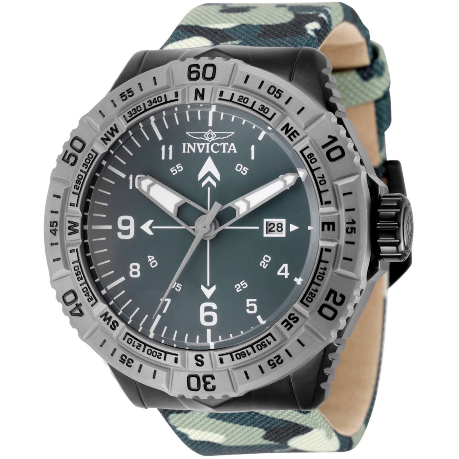 Invicta Coalition Forces Quartz Camo Band 49mm Men’s Military Watch Model 49510