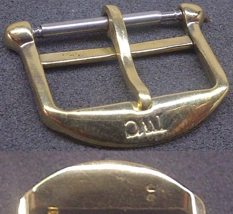 Original IWC Buckle 16mm Inner Yellow Gold Pl. Very Good Conditions L@@K