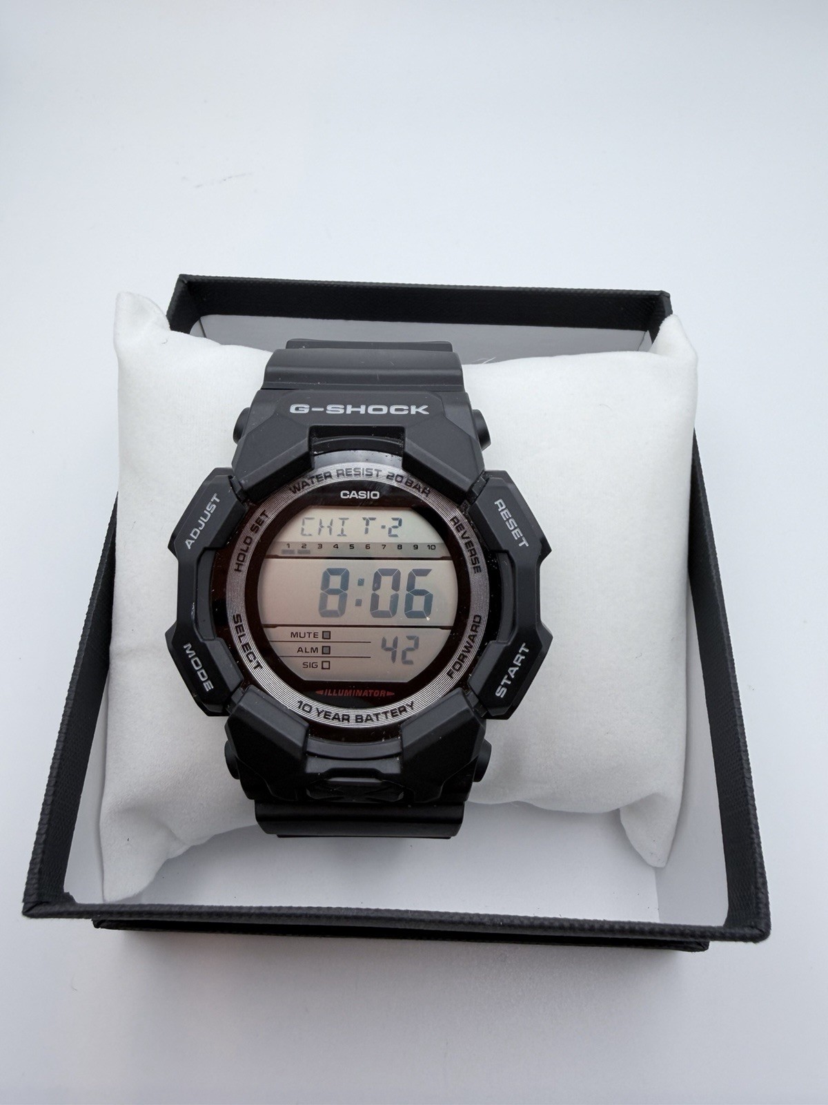 Casio G Shock GD010-1 black digital watch