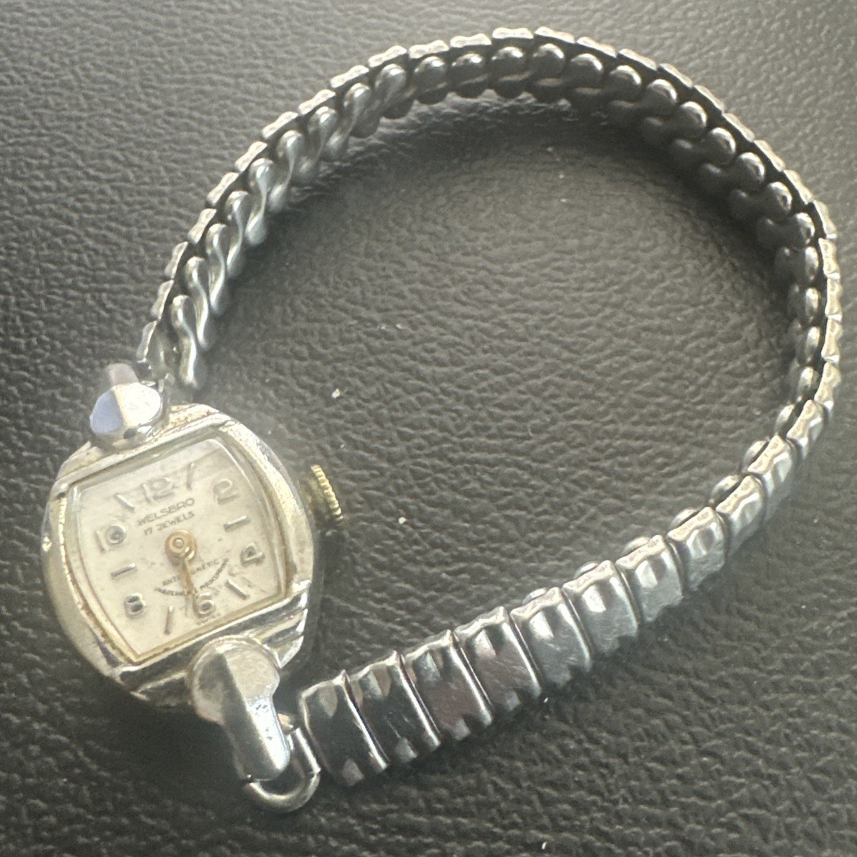 Vintage Welsbro Woman’s 17 Jewels Watch Mechanical Wind Up Watch, Working