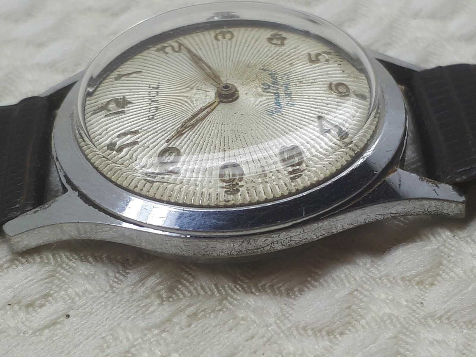 VINTAGE ROYCE CAL.1100 HAND WIND SWISS MADE MEN’S WRIST WATCH RARE DIAL