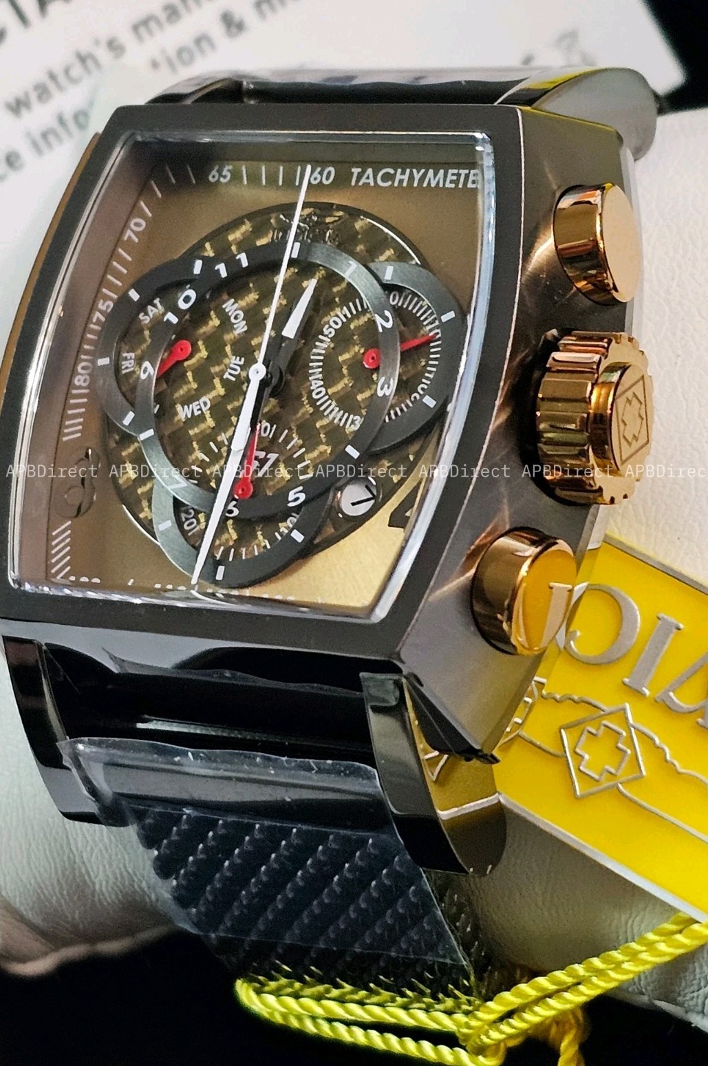 Invicta – S1 Rally – Gunmetal / Khaki Milanese – Swiss Z60 FE Chrono Mens Watch