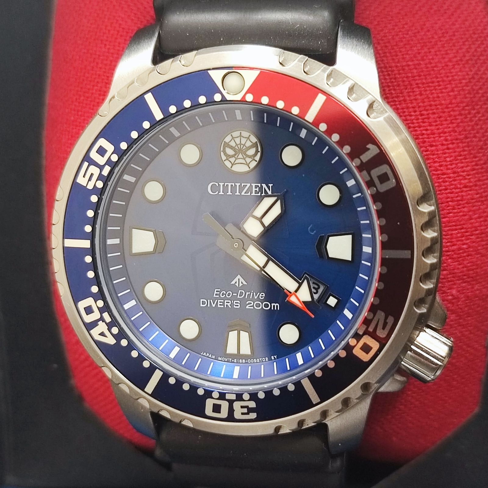 Citizen Promaster Eco-Drive BN0250-07L Marvel Spider-Man Limited Mens Watch Used