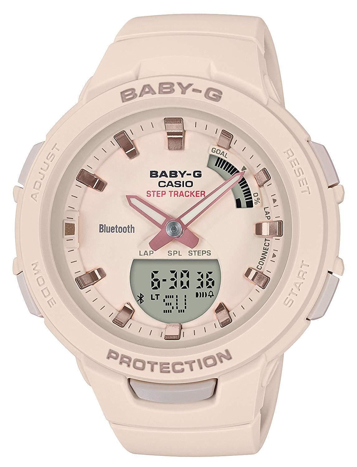 CASIO BABY-G G-SQUAD BSA-B100-4A1JF Beige Women’s Watch 2018 New in Box