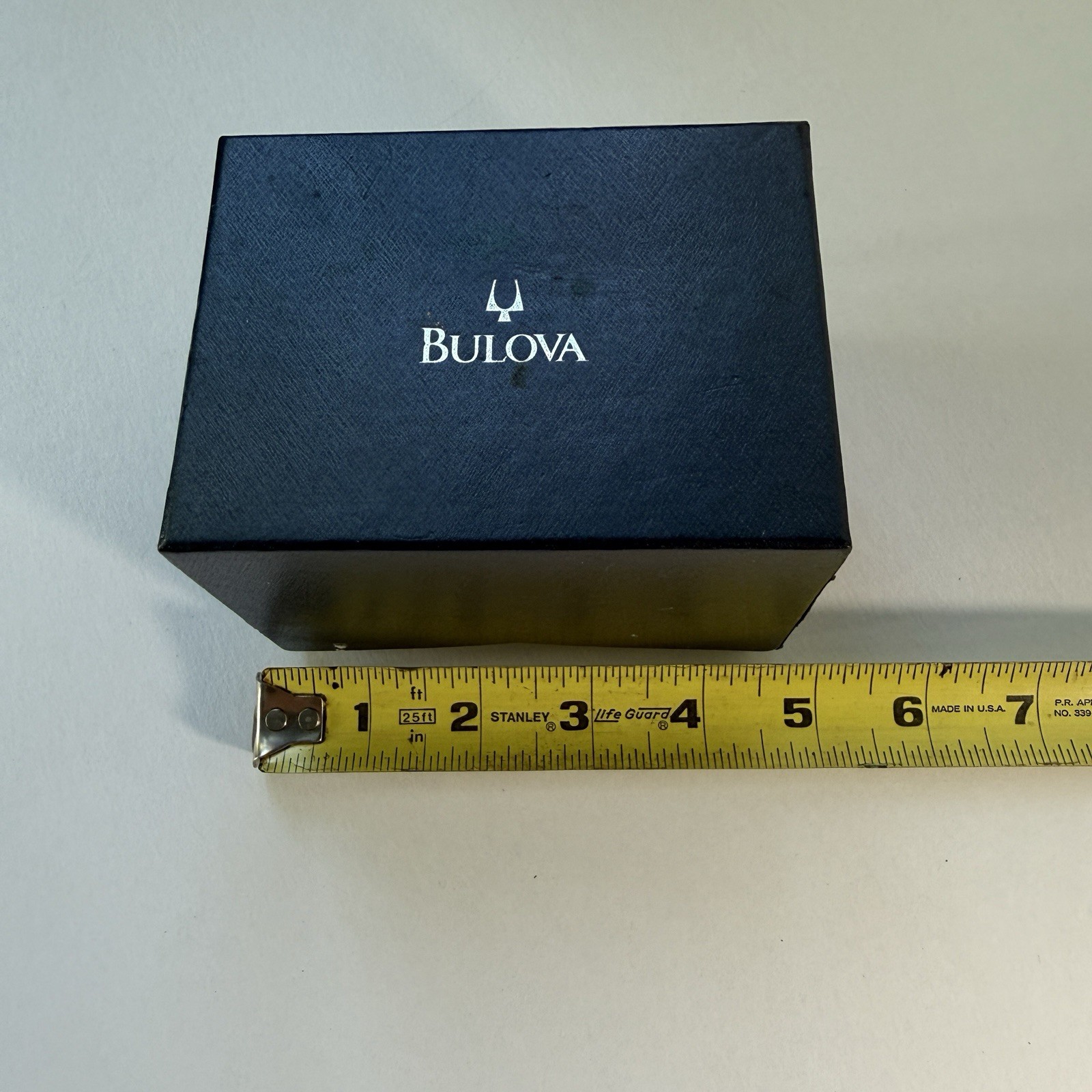 Bulova Marine Star Mens 38mm Blk Dial Silver Tone Date 96G14 New Batt, Full Kit