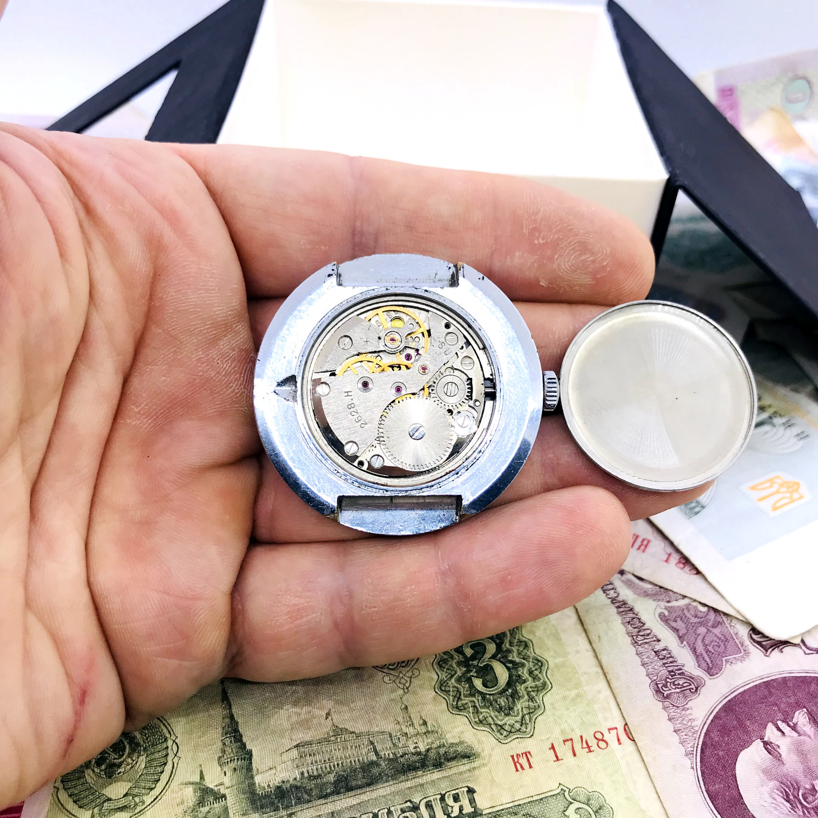 🌎 Rare Blue Mechanical Watch Raketa City Cities World Time 2628 Soviet USSR 🛠