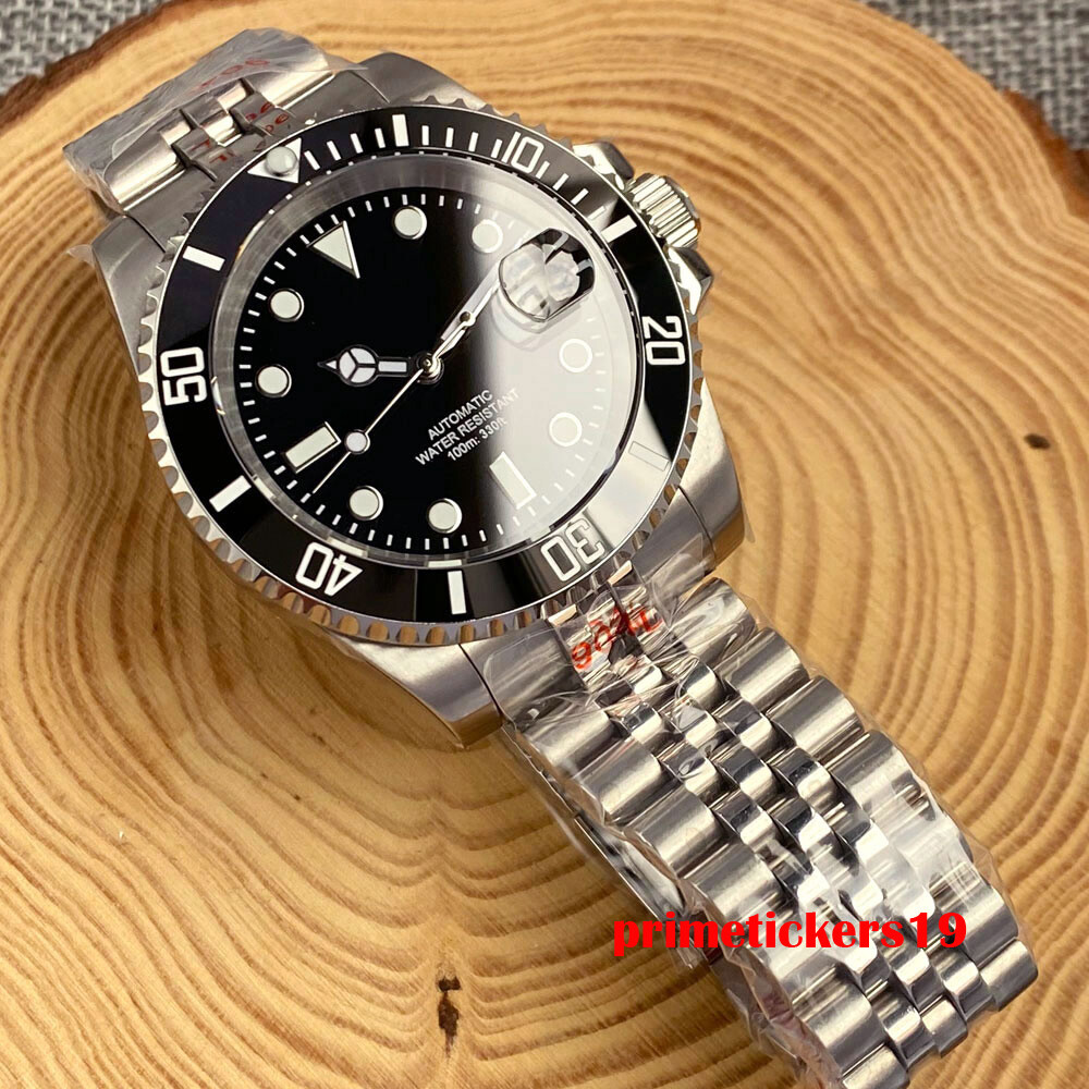 Tandorio Sapphire 40mm Sterile Automatic Men’s Watch Date NH35A PT5000 Luminous