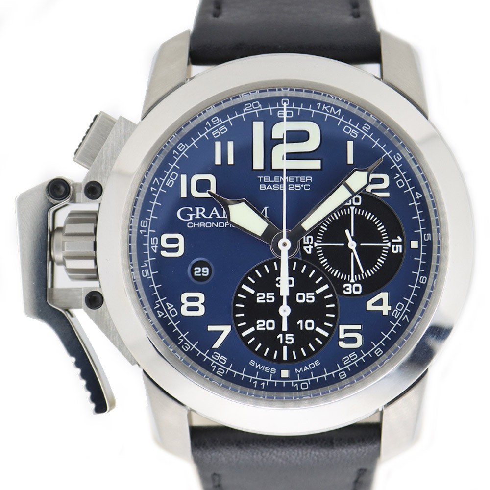 Graham Chronofighter Oversize 2CCAS.U01A 47.0mm Stainless Steel Blue #UW2100