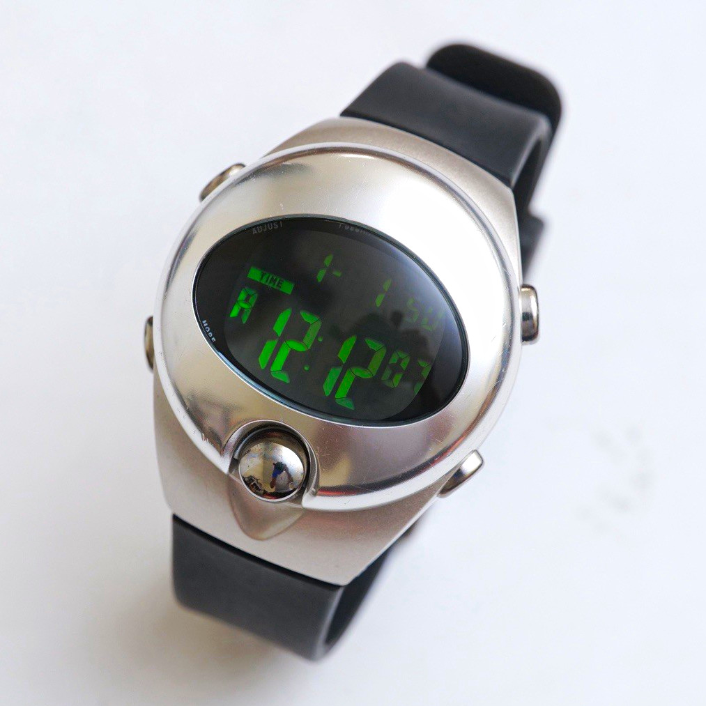 Seiko / Pulser Alba Spoon AT&T 2002 Olympics Digital LCD Watch Silver W650 X003
