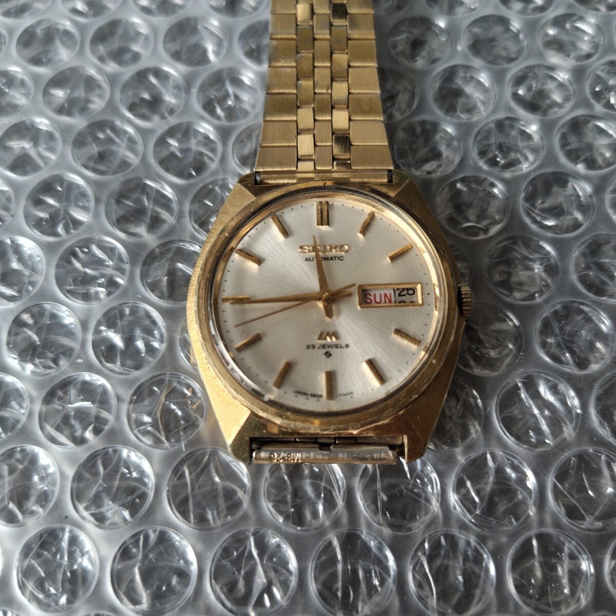 Operational SEIKO LM 5606 7000 Automatic 23 Jewels Vintage Men’s Watch Managemen
