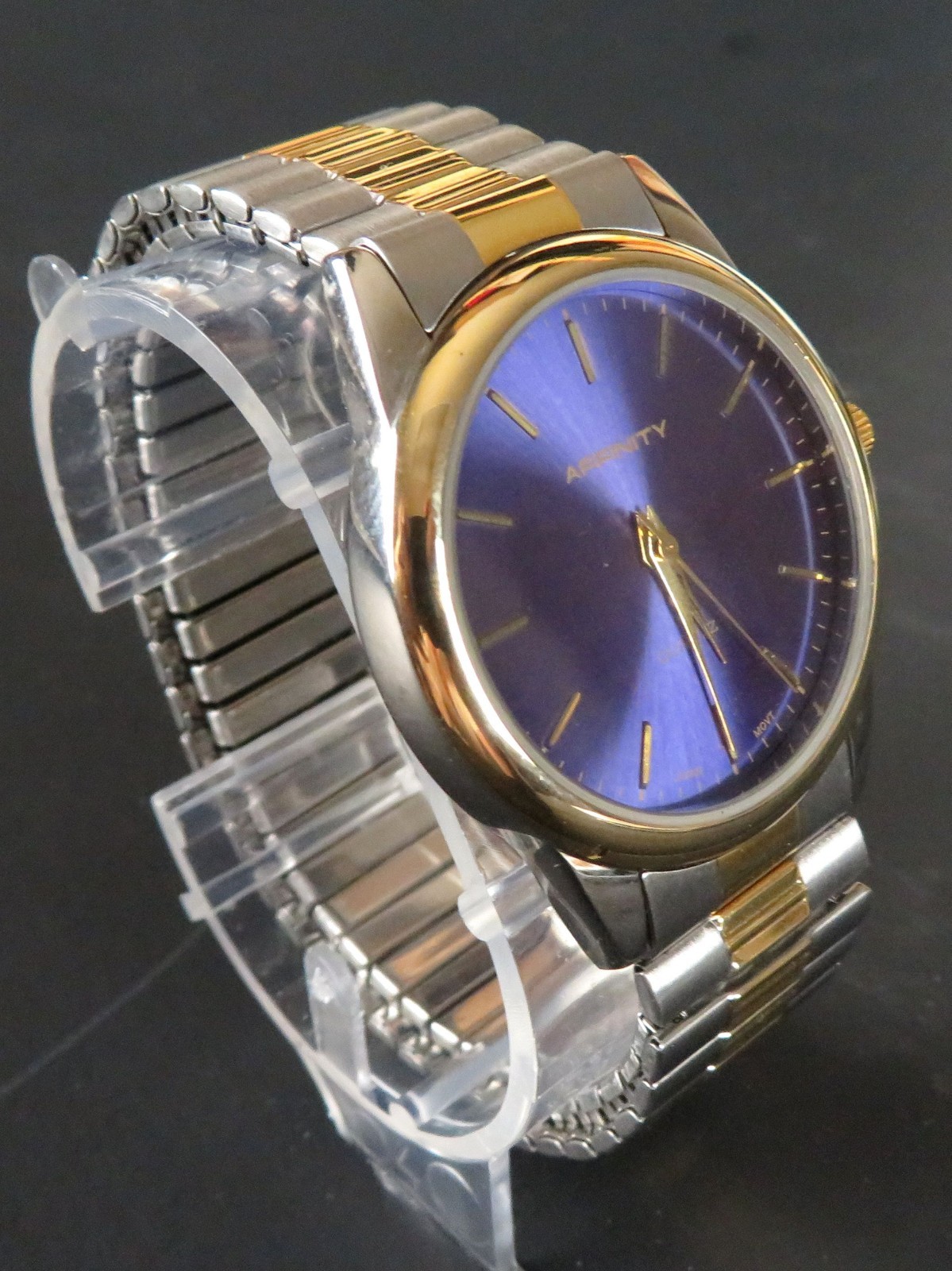 Working Affinity Blue Purple Sunburst Men’s Quartz Watch 40mm FMA11 new battery
