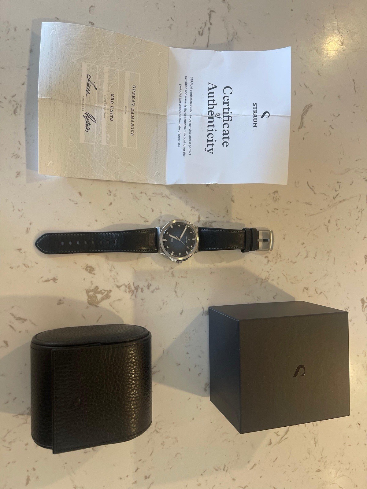Straum Men’s Watch Damascus Stainless Steel Limited Edition (250)