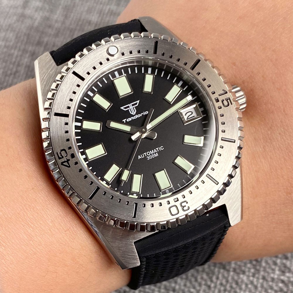 30ATM Diver 62MAS 41mm Black Sapphire Glass NH35A PT5000 Men Mechanical Watches