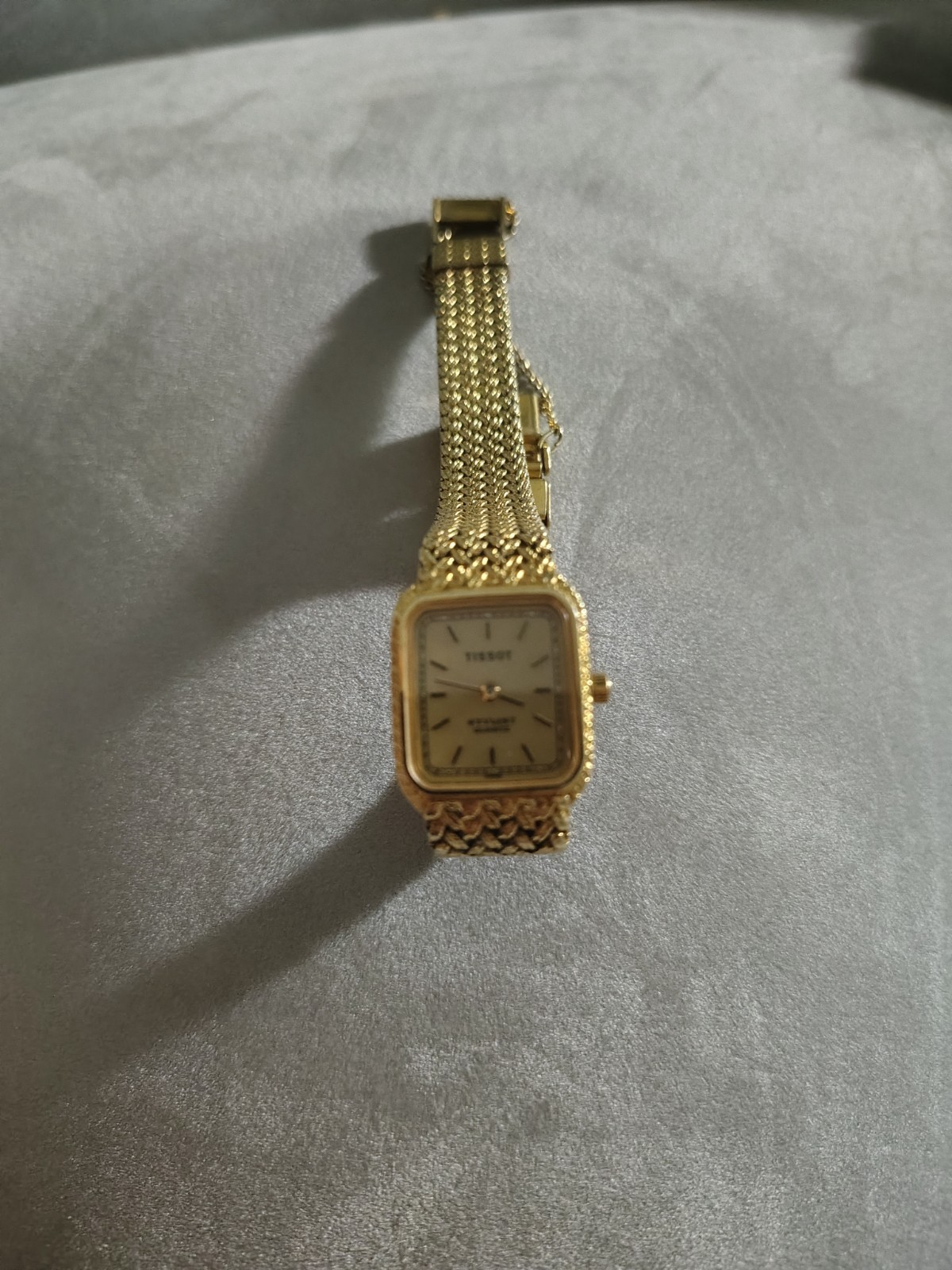 Tissot Stylist Swiss Made Quartz Women’s Square Gold Case Yellow Gold Bracelet
