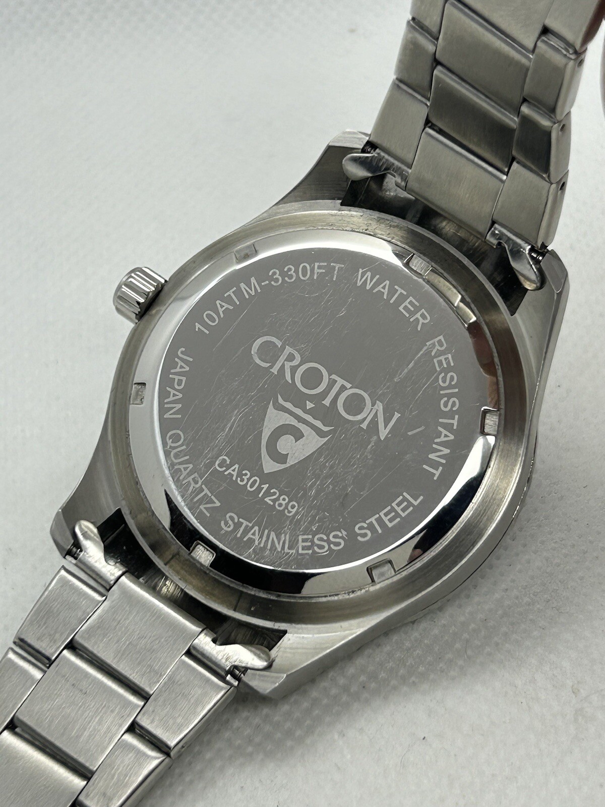 Japan Croton Aquamatic CA301289 WR 10ATM-330FT Blue Dial Black Bezel Watch, 44mm