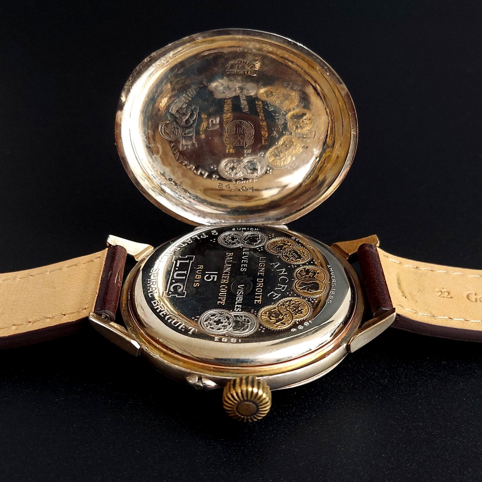 Swiss Watch with L.U.C Movement LUC Men’s Wristwatch Serviced