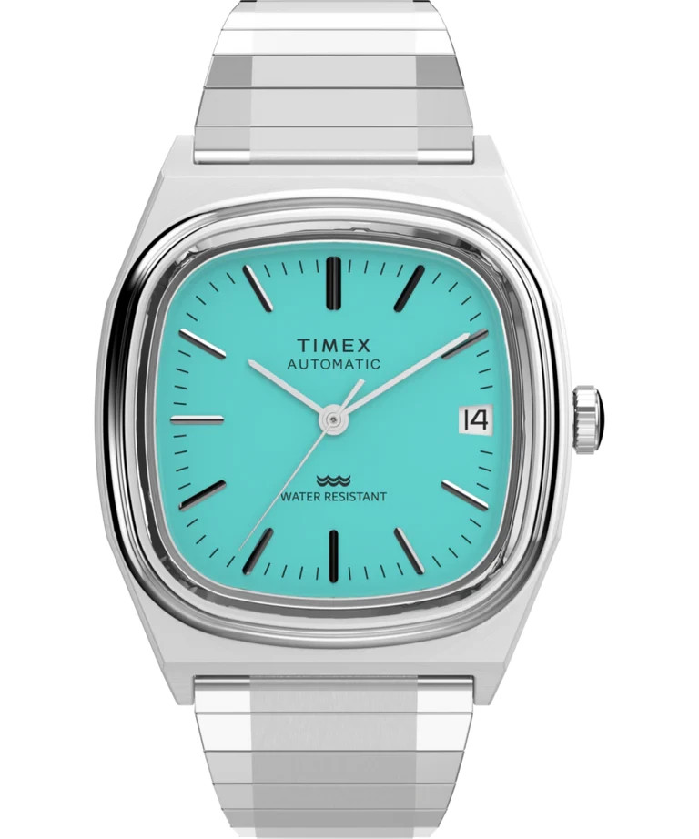 Timex Blue Dial Mens Analogue Watch 1983 E Line Reissue TW2Y07300