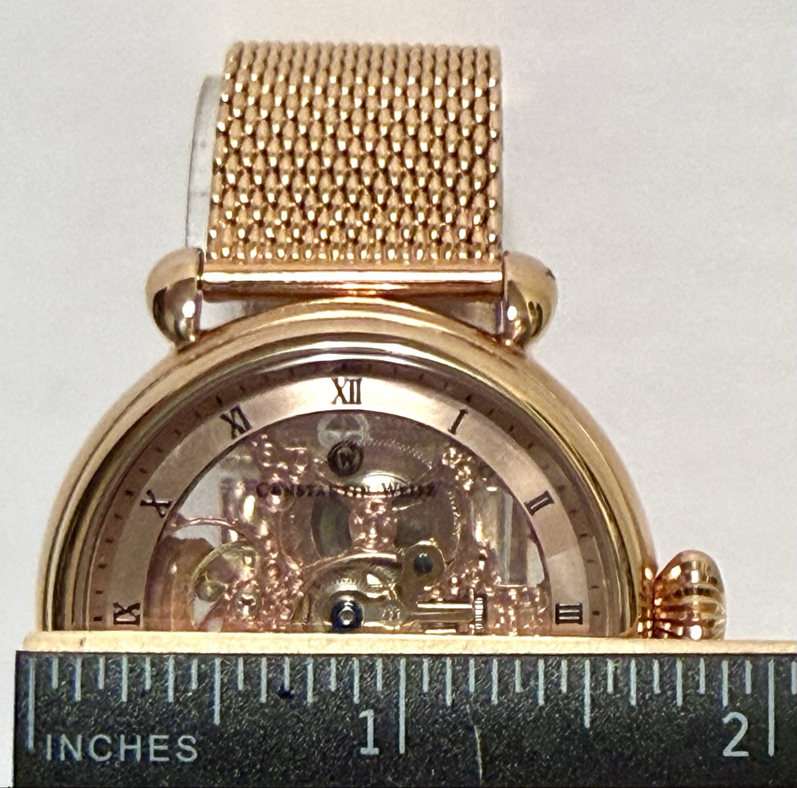 45mm Auto Rosetone Skeleton | Milanese Mesh Strap | Constantin Weisz M Watch