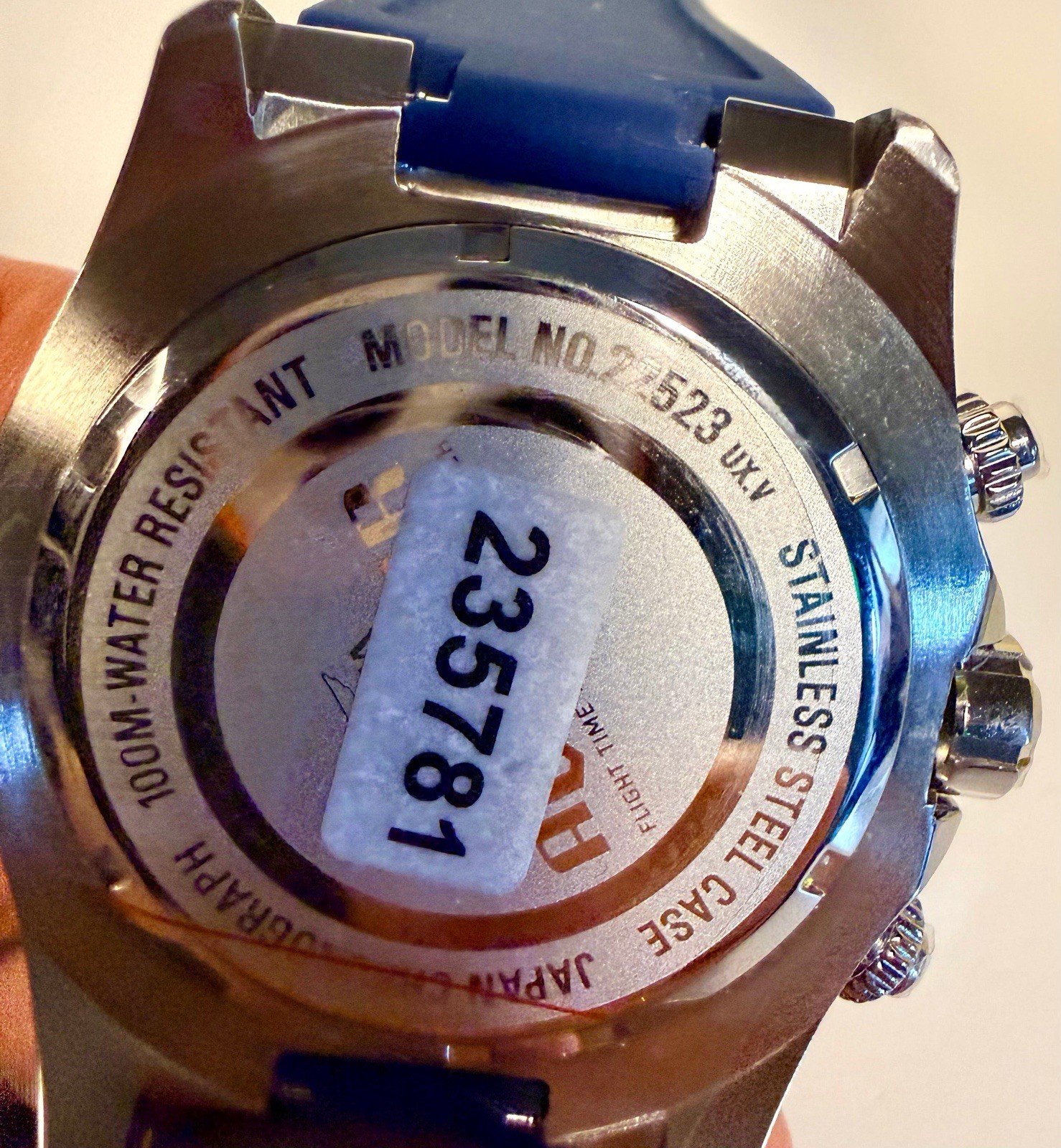Invicta Aviator Propel Mens 49mm Blue Dial Chronograph Quartz Watch 22523 Steel