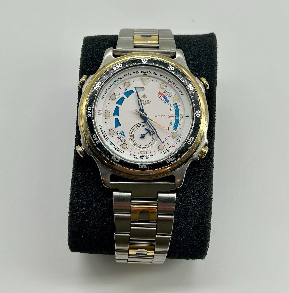 Vintage Citizen Yacht Timer 6840-080116 Regatta Chronograph Alarm 100M Runs