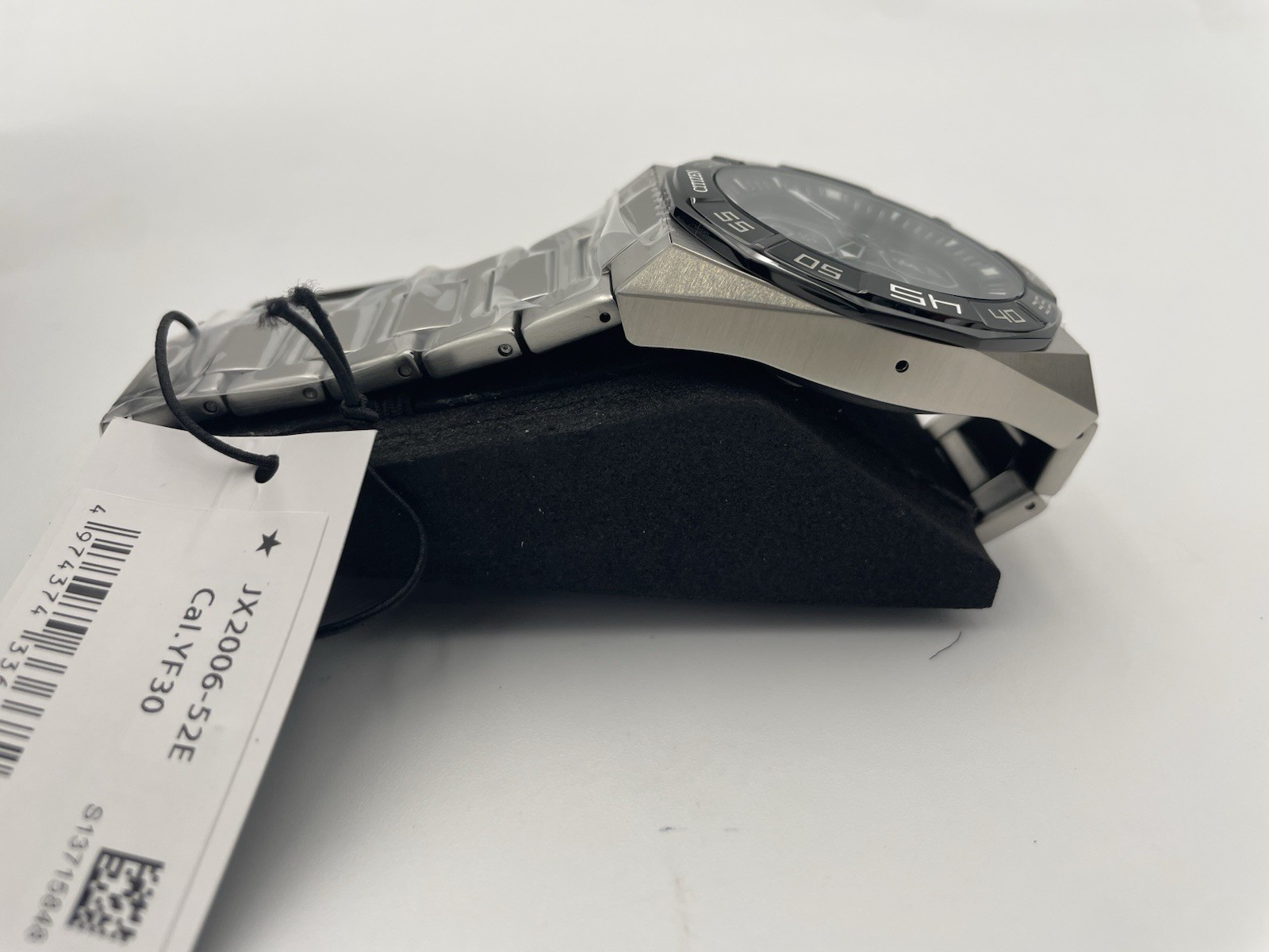 CITIZEN CZ SMART WATCH MEN G2 SMART HYBRID WATCH Black and White, Silver Band