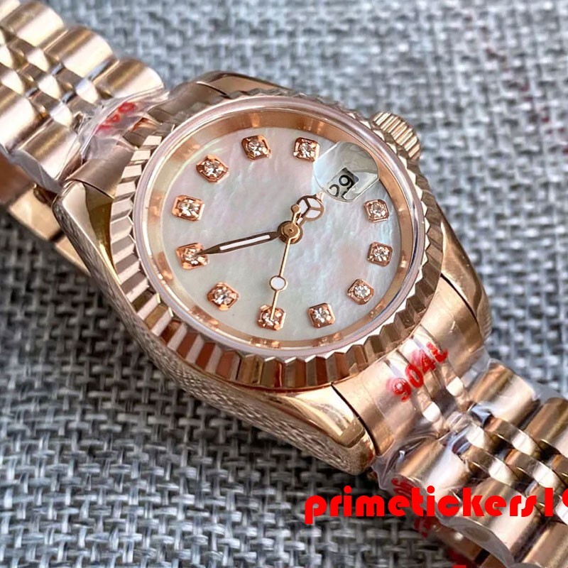 BLIGER 26mm Lady’s Wristwatch Shell Dial NH05 Automatic Watch for Women Sapphire