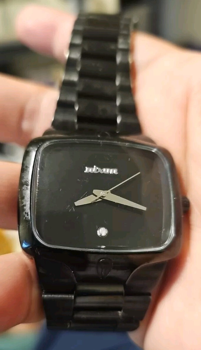 Nixon The Player Black Quartz Men’s Watch Black Face – Needs New Battery