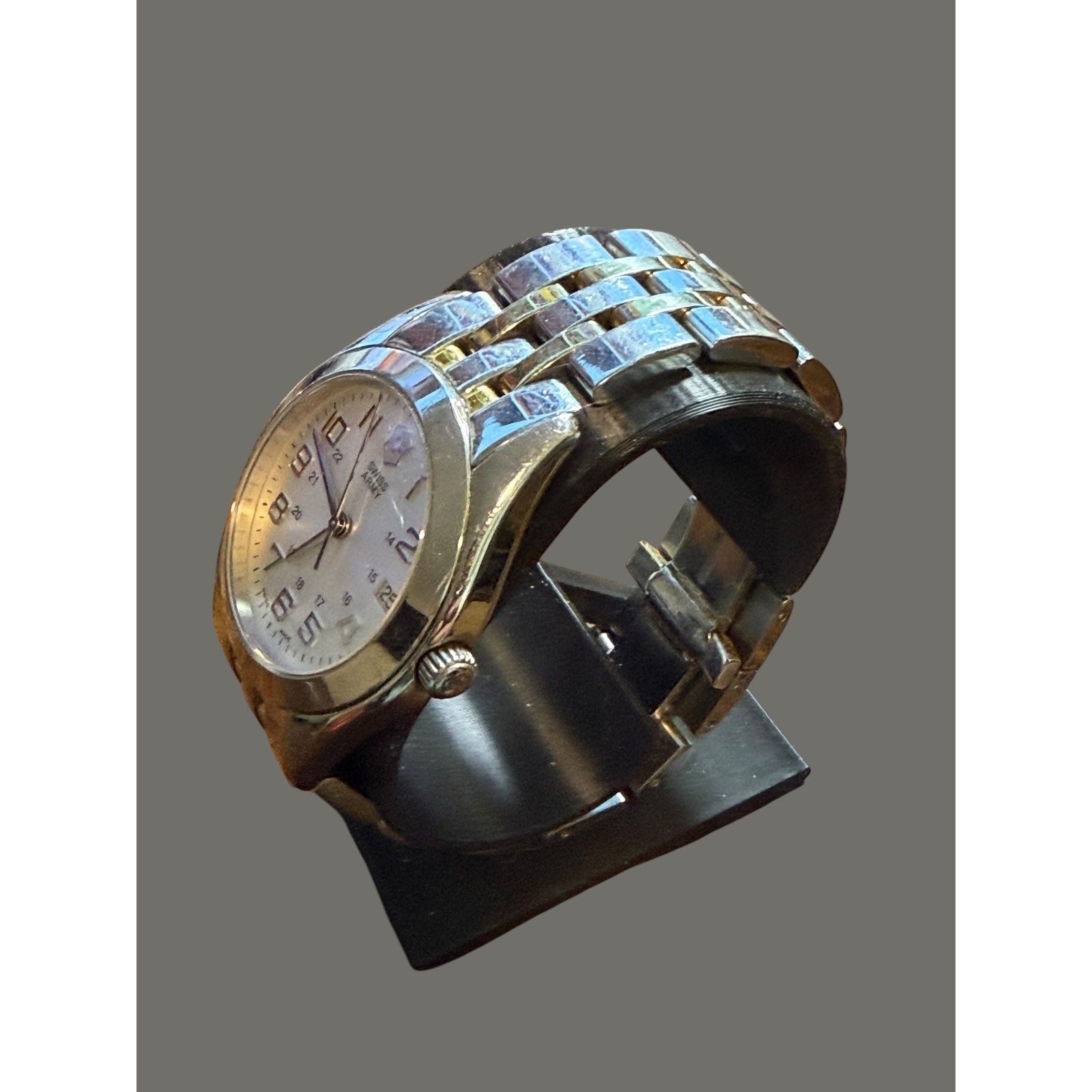 Victorinox Swiss Army Men’s Two-Tone Stainless Steel Quartz Watch Date 100M WR