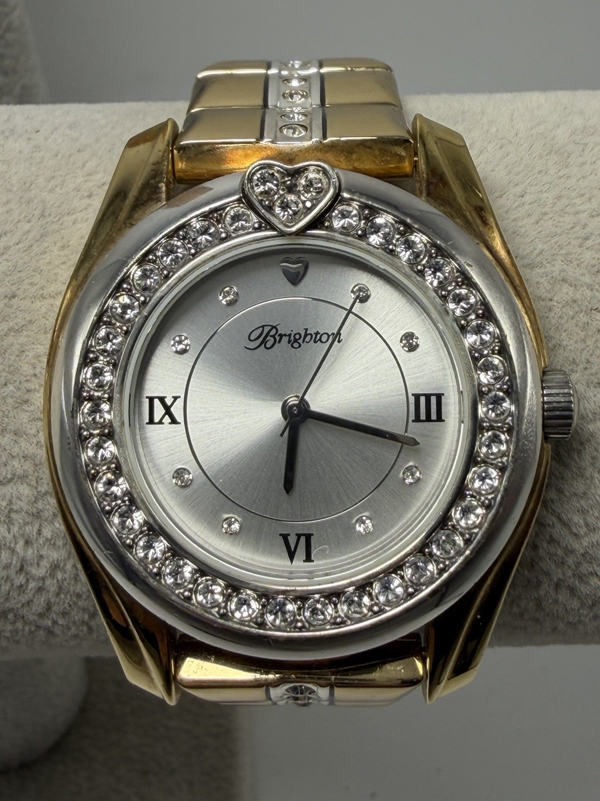 Brighton Dana Point New Battery Gold Tone Ladies Watch 36MM 7″ Metal Band