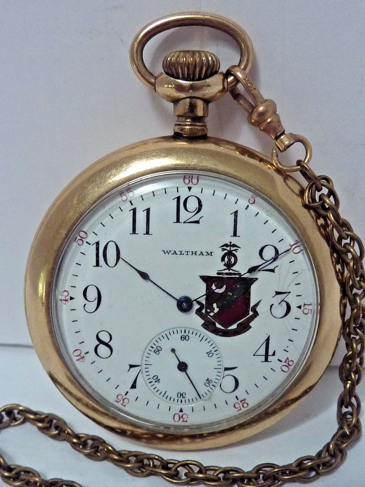 Scarce 1907 KAPPA SIGMA FRATERNITY American Waltham 12sz Pocket Watch – Running