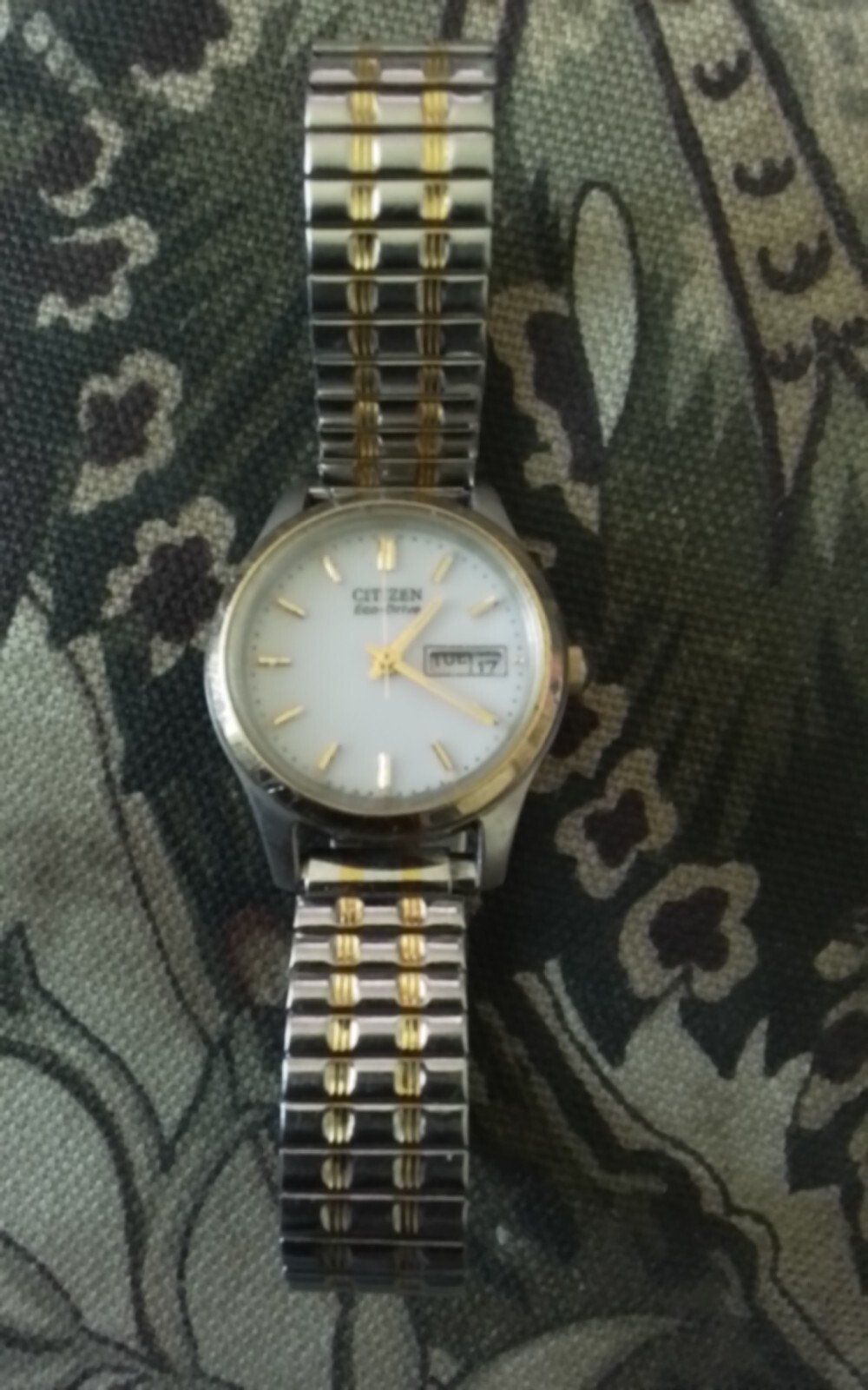 Unisex Citizen Ecodrive Wristwatch!Silver/Goldtone!Works!99.99 Buy It Now!
