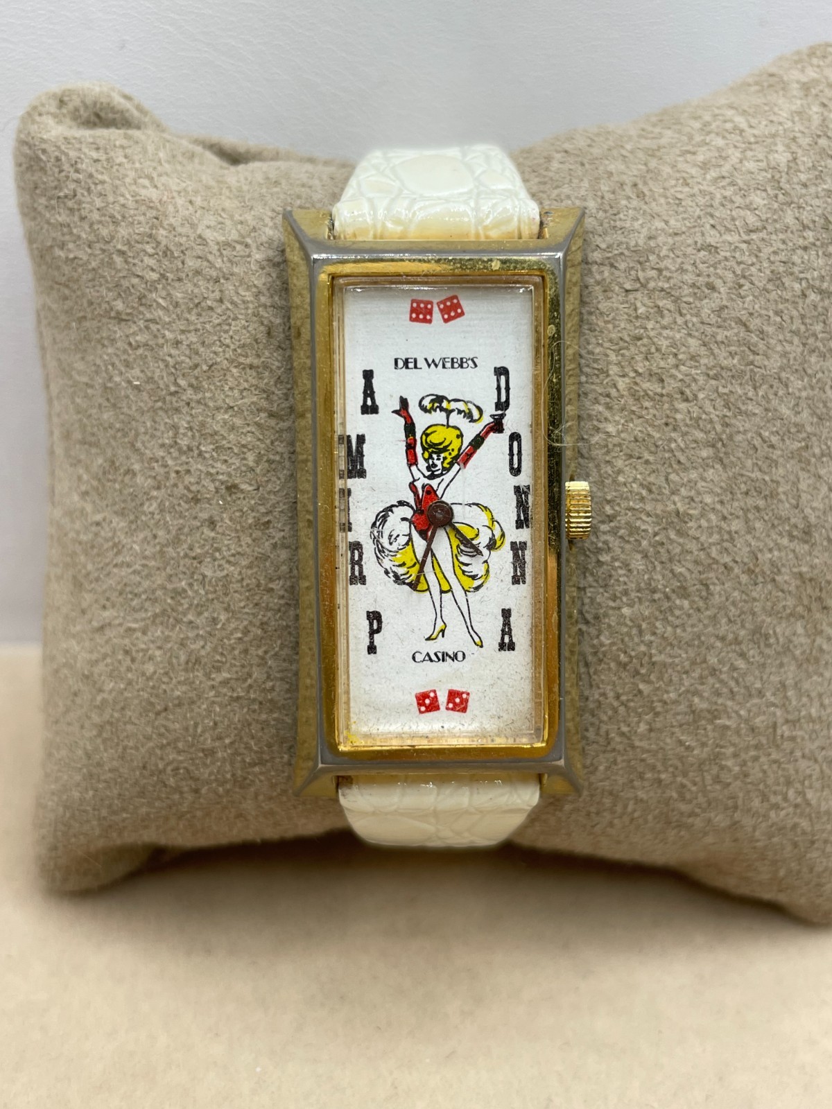 RARE! VTG 1970’s Del Webb’s Primadonna Cassino Reno NV promo watch