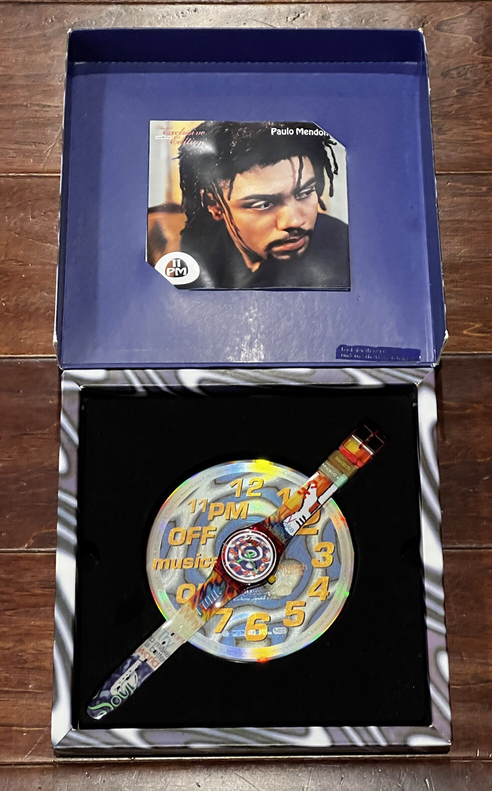 Swatch MusiCall By Paulo Mendonca Graphic Watch Face Music CD Gift Box Set