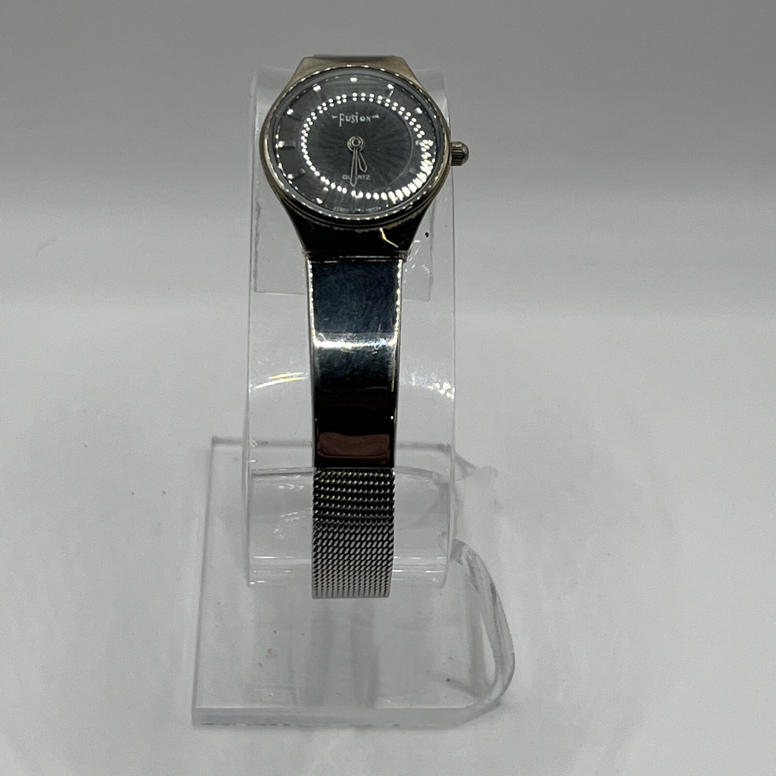 Fusion Atomic Wristwear Mesh Band Quartz Analog Women’s Watch- New Battery!