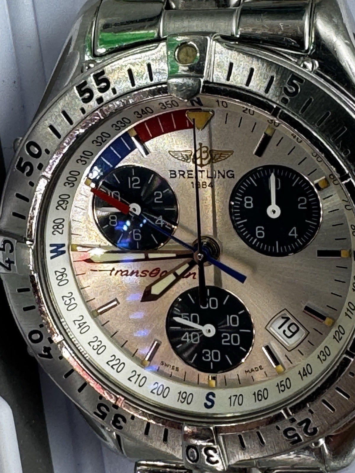 Breitling- Celebrity Chris Janson owned-41mm Men’s Transocean Chronograph-A53340